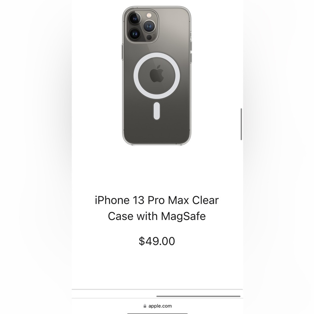 Apple, clear phone case